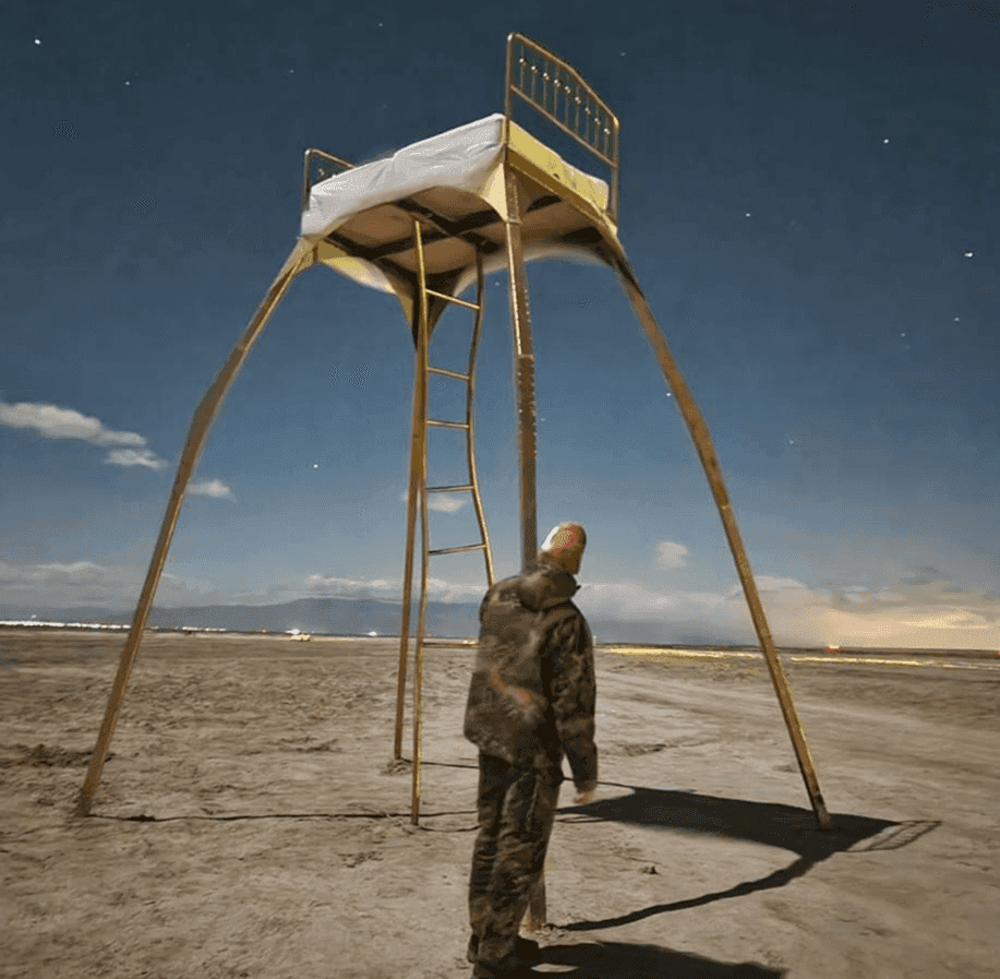 Art installation at Bombay Beach