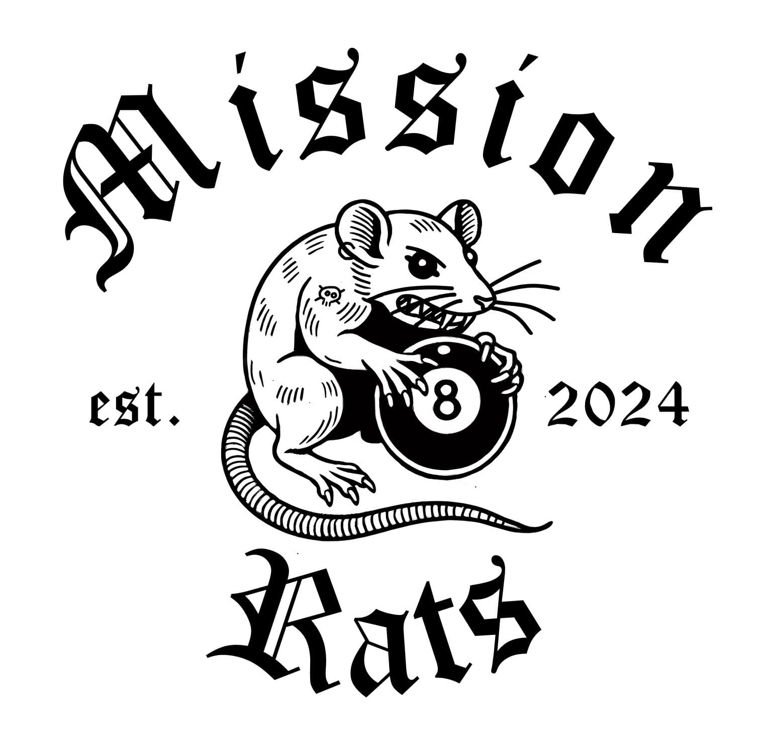 Mission Rats pool team logo