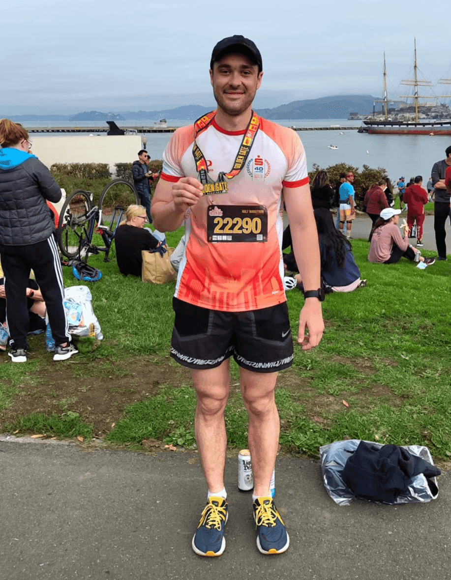 Paul running the Golden Gate Half Marathon